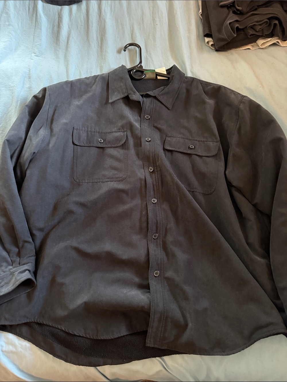 Ozark Trail Men's Lightweight Shirt Jacket in Dark Gray
